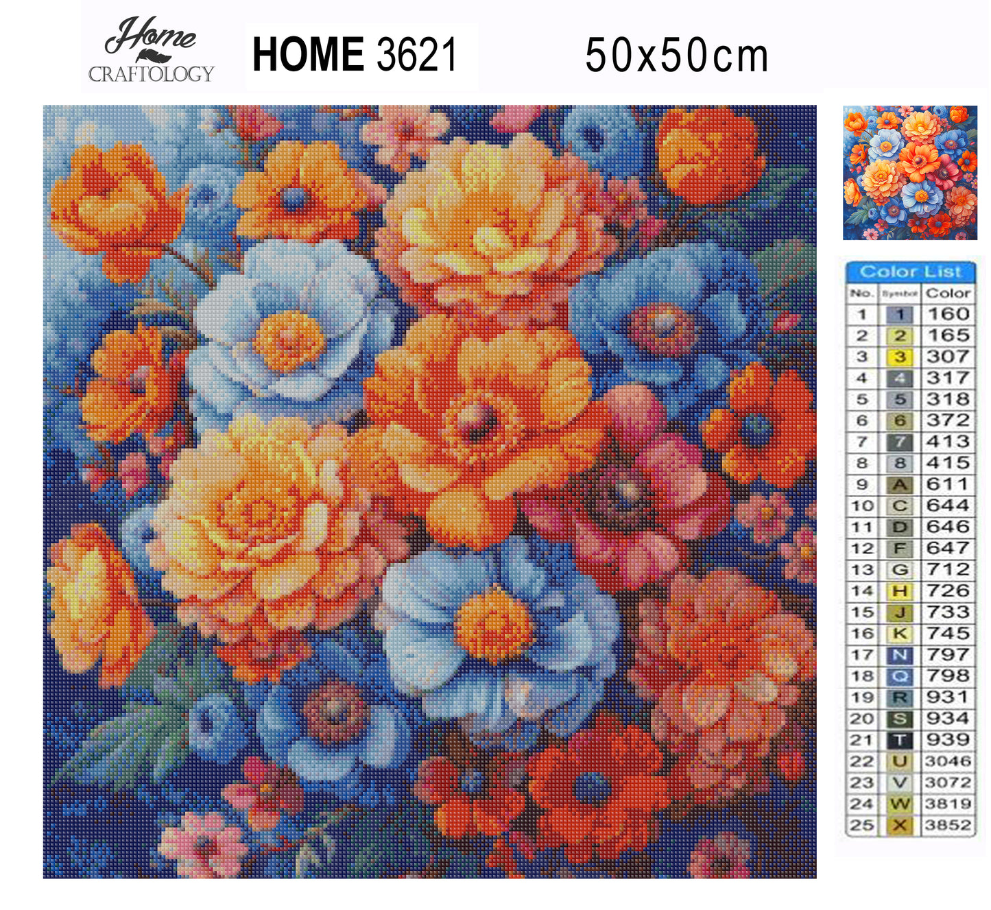 New! Warm and Beautiful Flowers - Exclusive Premium Diamond Painting Kit