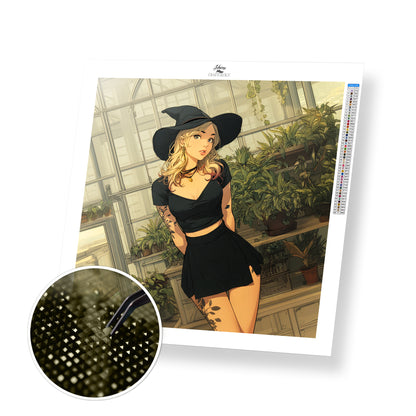 Greenhouse Enchantress - Exclusive Premium Diamond Painting Kit