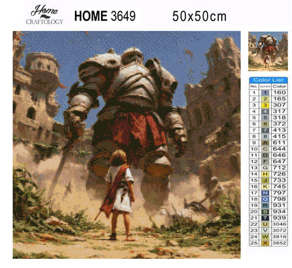 David and Goliath - Exclusive Premium Diamond Painting Kit