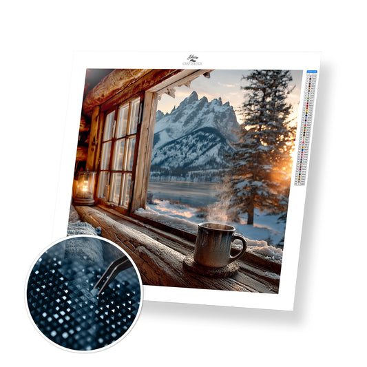 Alpine Glow Window - Time Limited Exclusive Diamond Painting Kit