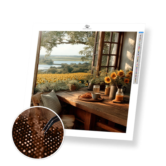 Countryside Window Bloom - Time Limited Exclusive Diamond Painting Kit