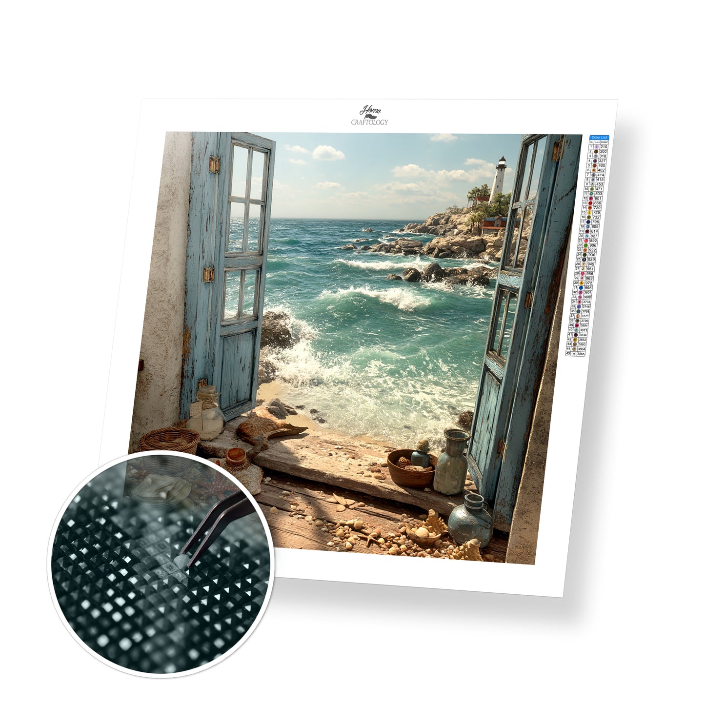 Doorway to the Deep Blue - Exclusive Premium Diamond Painting Kit