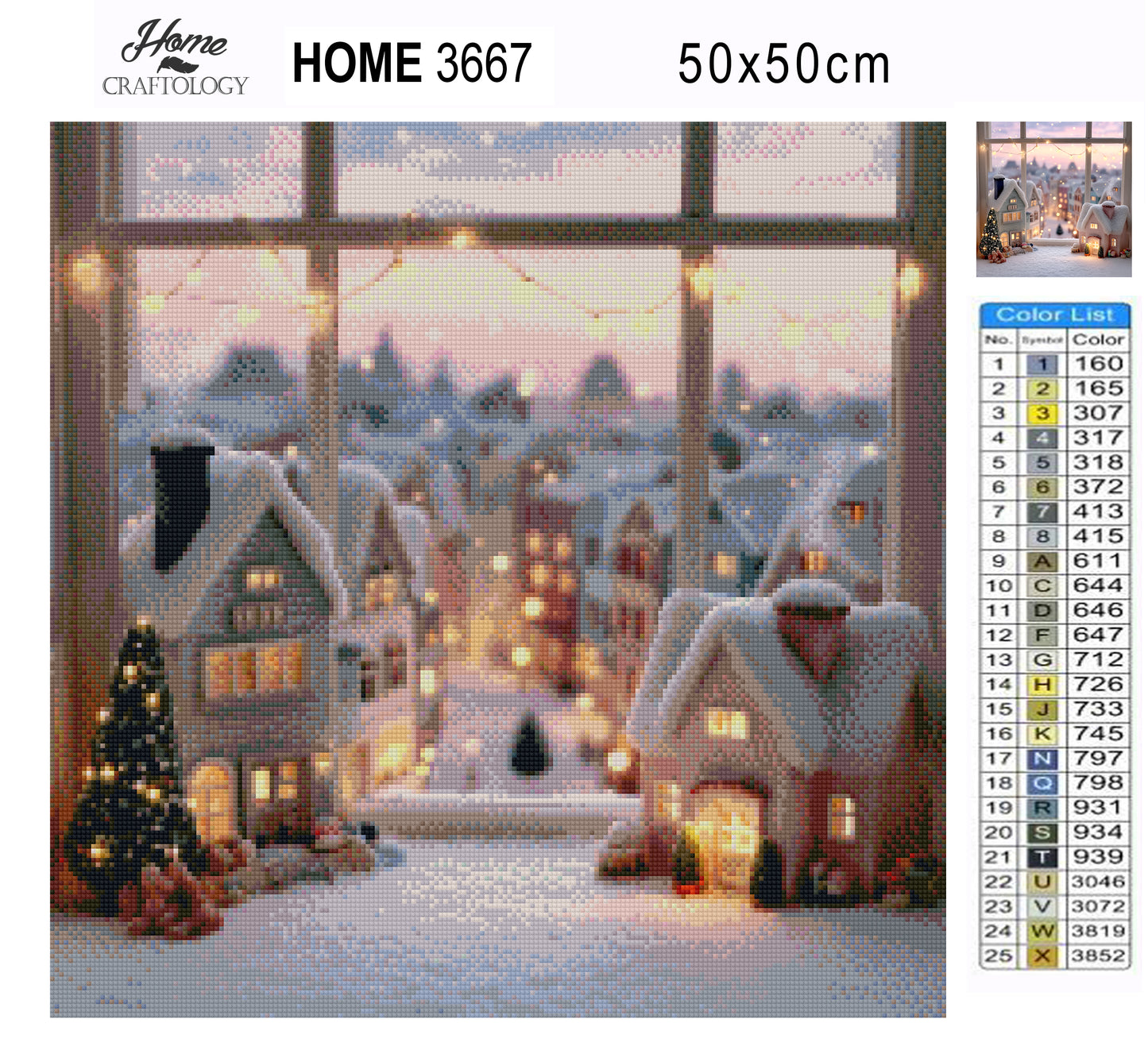 Frosted Window Wonderland - Exclusive Premium Diamond Painting Kit