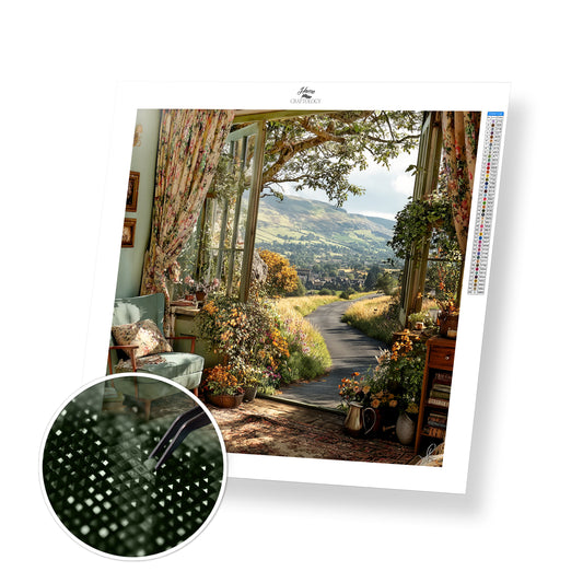 Sunlight Over Fields - Exclusive Premium Diamond Painting Kit