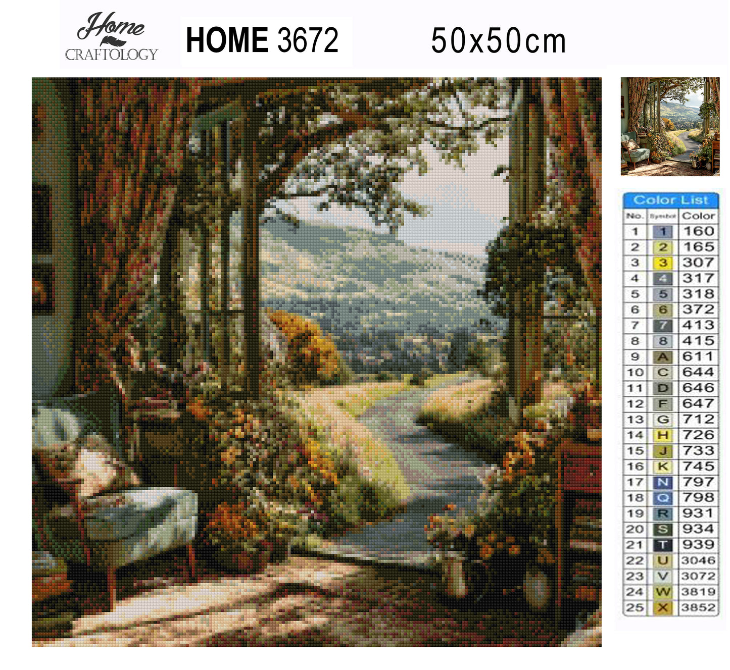 Sunlight Over Fields - Exclusive Premium Diamond Painting Kit