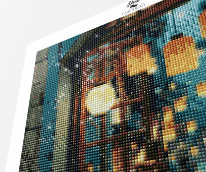 Tokyo Lantern Twilight - Exclusive Premium Diamond Painting Kit