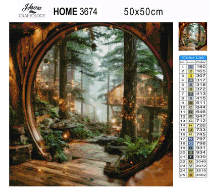 Twinkling Forest Escape - Exclusive Premium Diamond Painting Kit