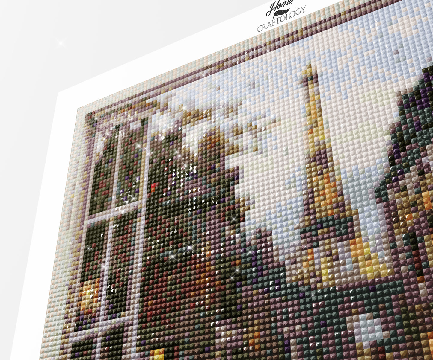 Window to the Eiffel Tower - Exclusive Premium Diamond Painting Kit