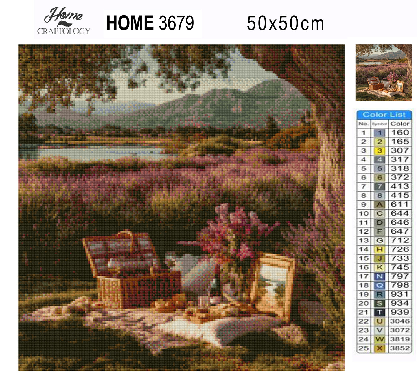 Lavender Picnic - Time Limited Exclusive Diamond Painting Kit