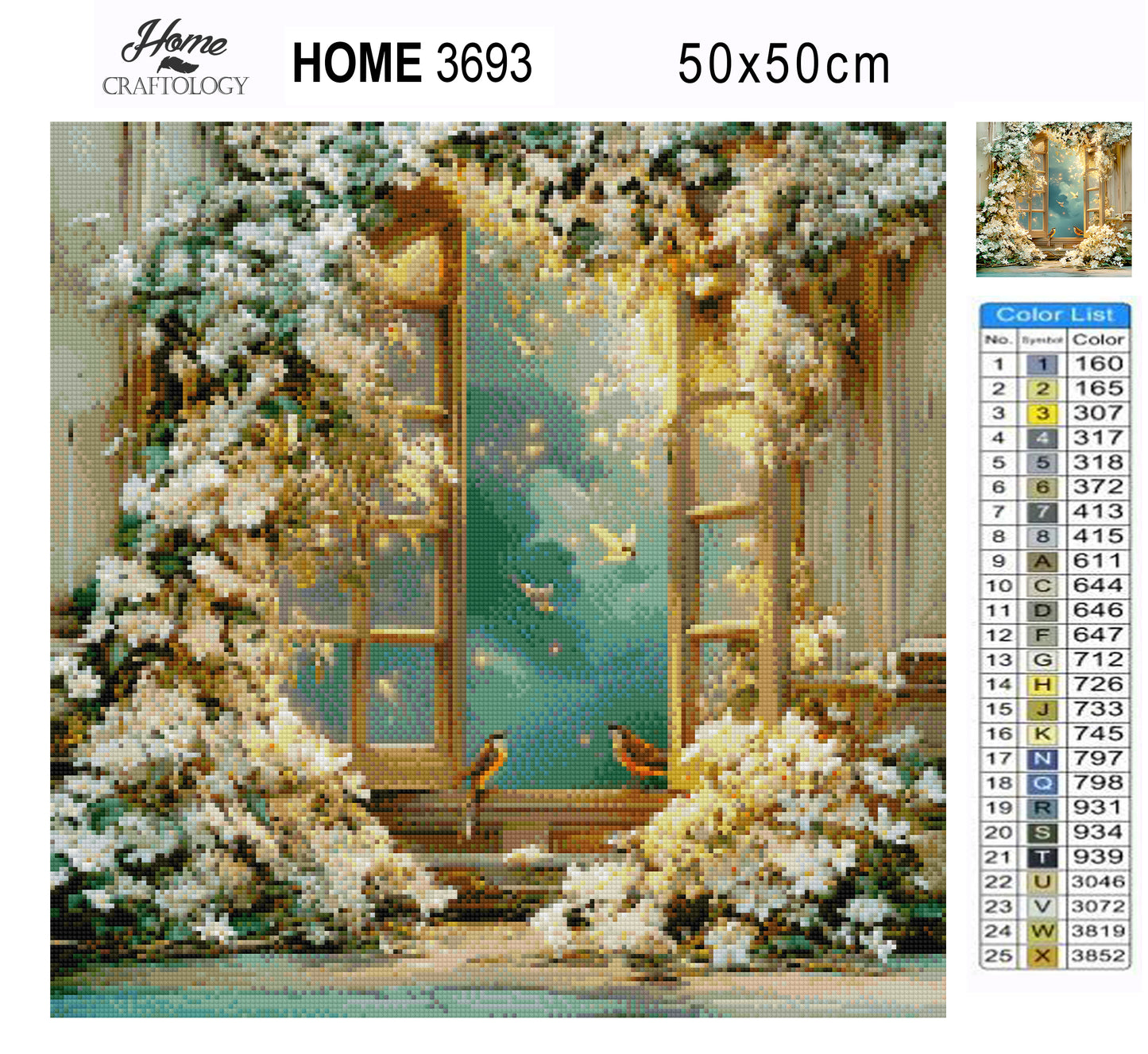 Moonlit Jasmine and Nightingales’ Song - Time Limited Exclusive Diamond Painting Kit