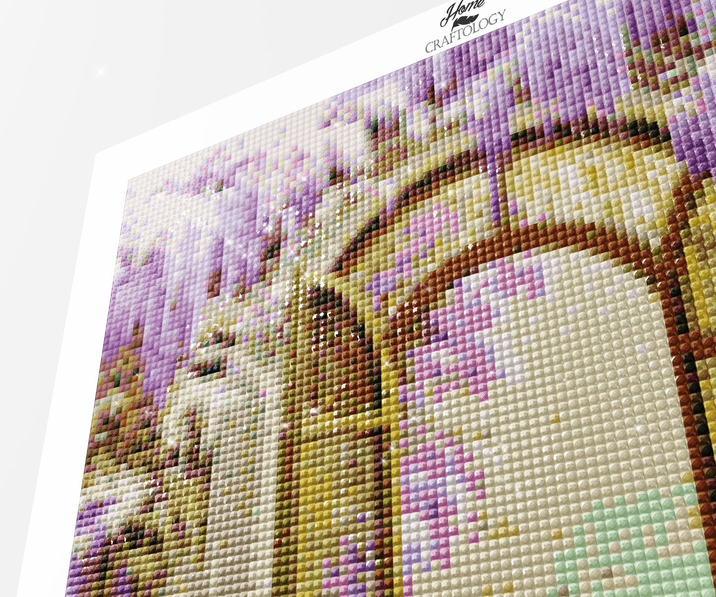 Wisteria Window with a Peacock’s Gaze - Time Limited Exclusive Diamond Painting Kit