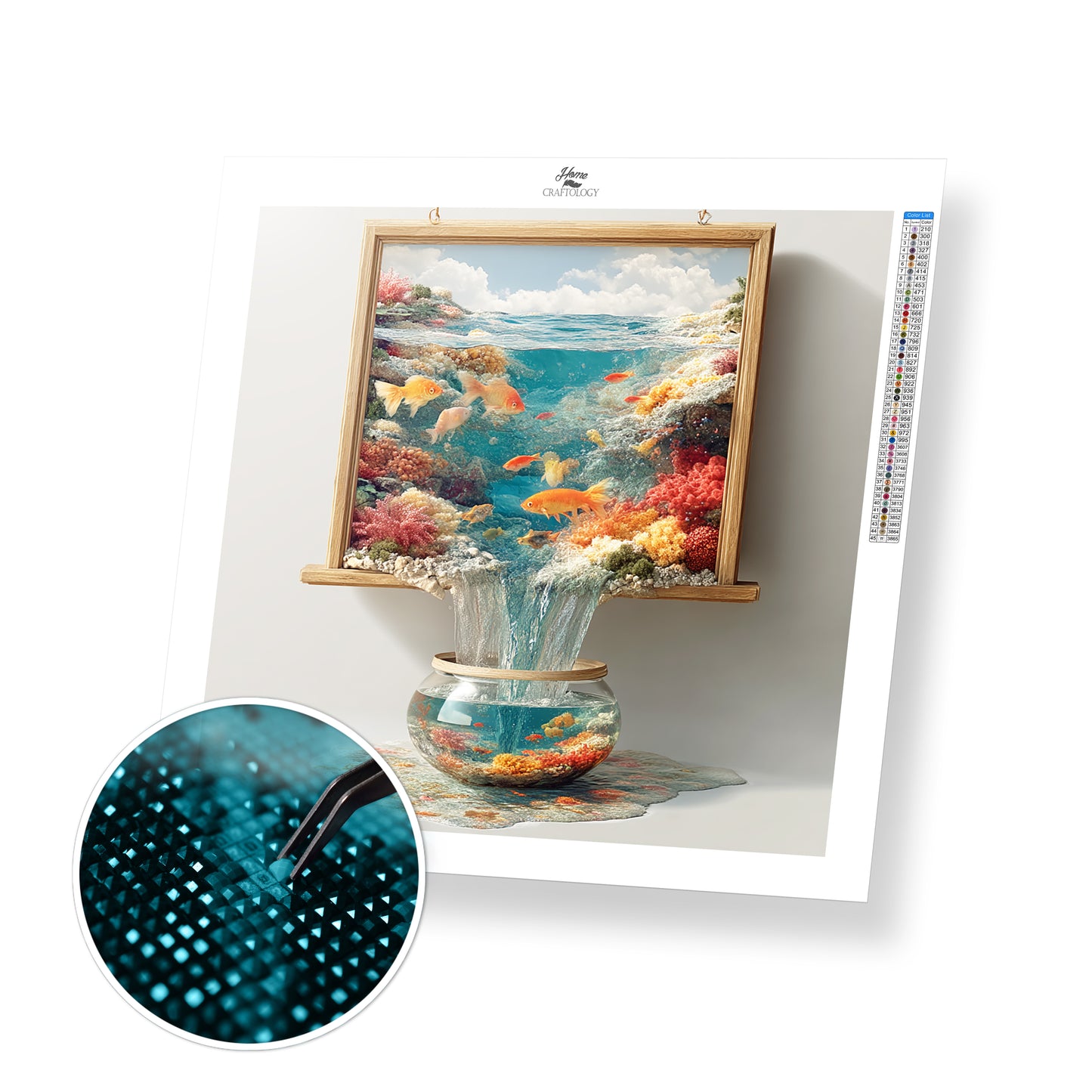Fish Out to Sea - Time Limited Exclusive Diamond Painting Kit
