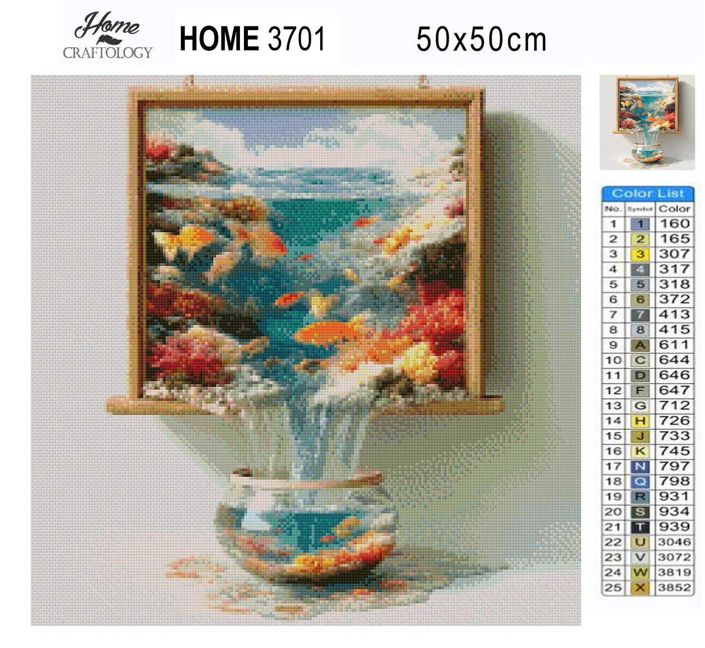 Fish Out to Sea - Time Limited Exclusive Diamond Painting Kit