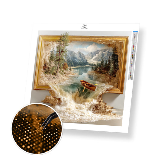 Rowing Into Reality - Time Limited Exclusive Diamond Painting Kit