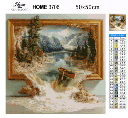 Rowing Into Reality - Time Limited Exclusive Diamond Painting Kit