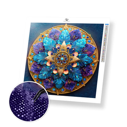 Blue Crystal Mandala - Time Limited Exclusive Diamond Painting Kit