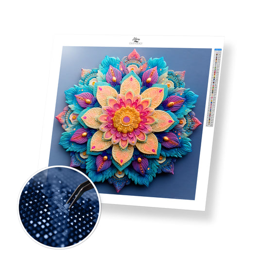Cool Tone Mandala - Time Limited Exclusive Diamond Painting Kit