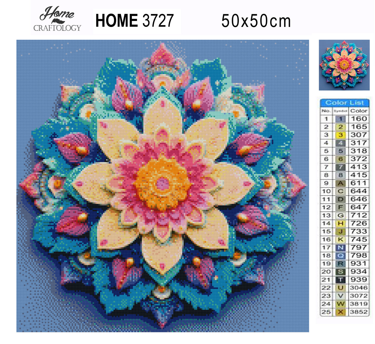Cool Tone Mandala - Time Limited Exclusive Diamond Painting Kit