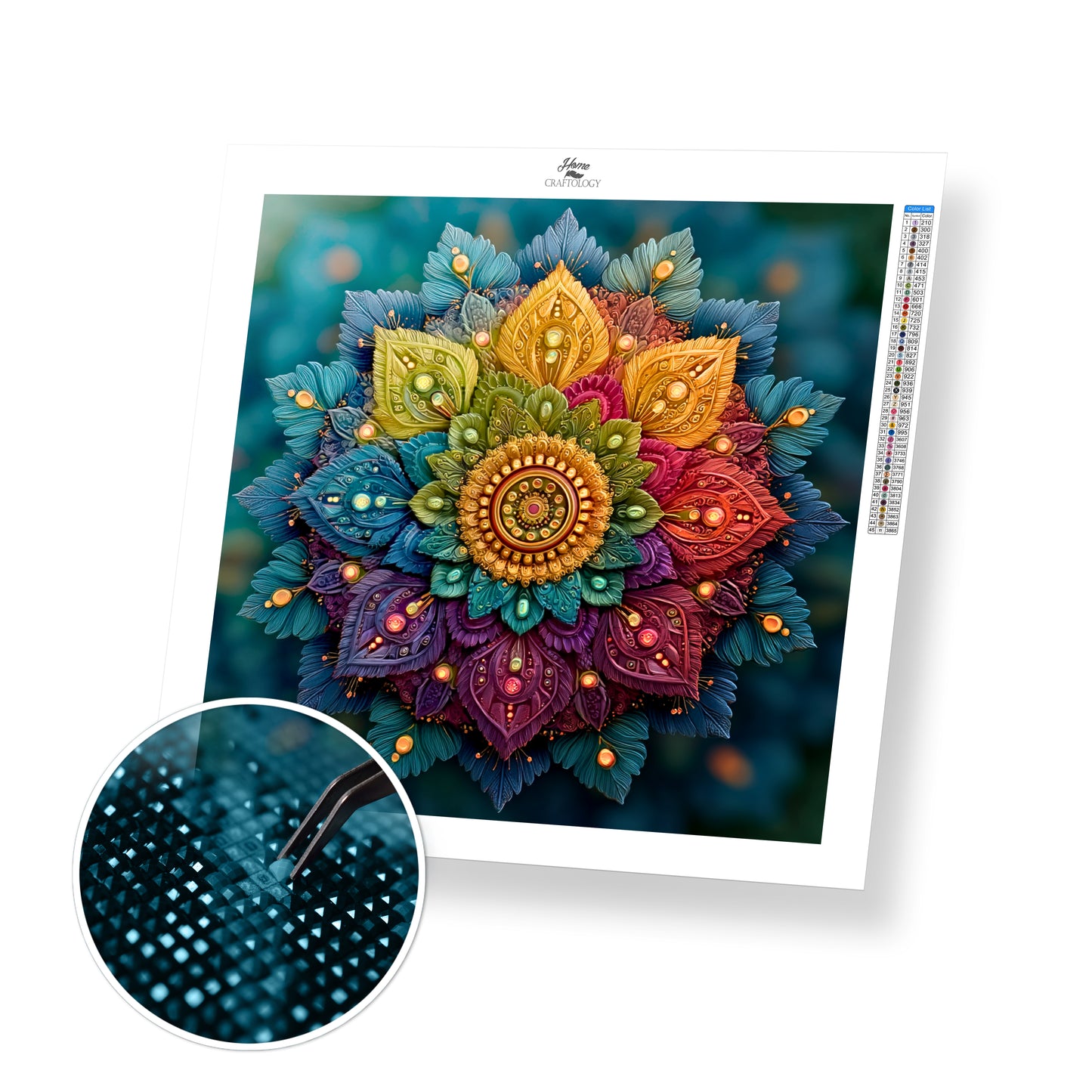 Jewel Petal Mandala - Time Limited Exclusive Diamond Painting Kit