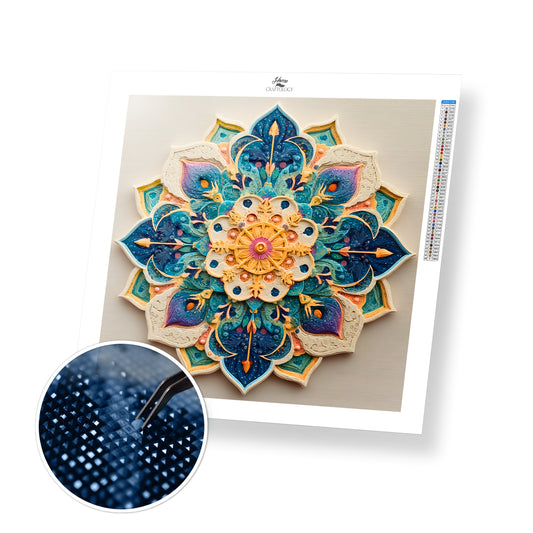 Liquid Light Mandala - Time Limited Exclusive Diamond Painting Kit