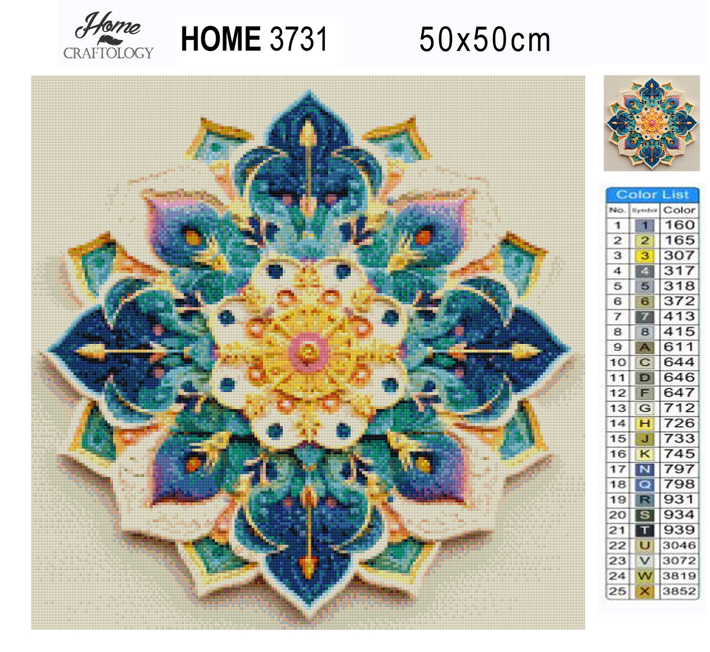 Liquid Light Mandala - Time Limited Exclusive Diamond Painting Kit