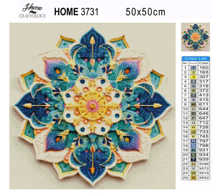Liquid Light Mandala - Time Limited Exclusive Diamond Painting Kit