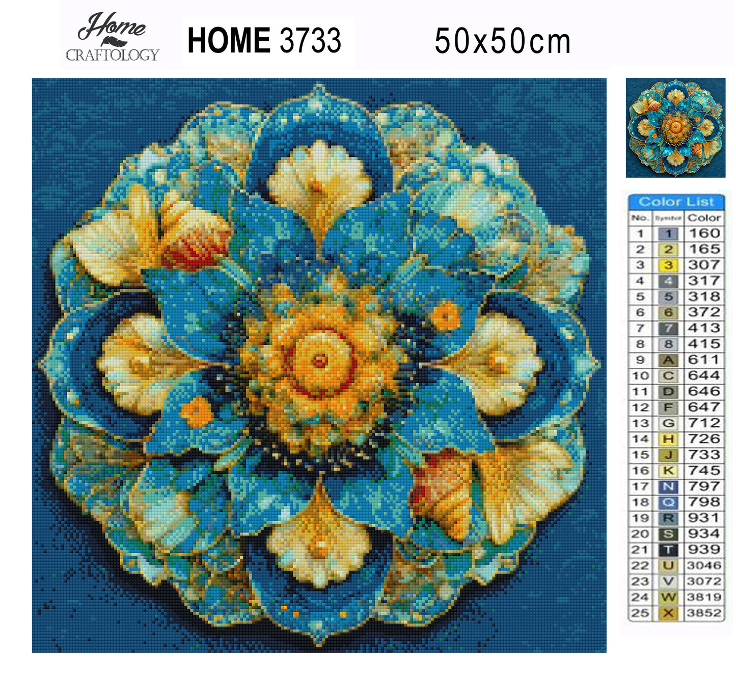 Ocean Flow Mandala - Time Limited Exclusive Diamond Painting Kit