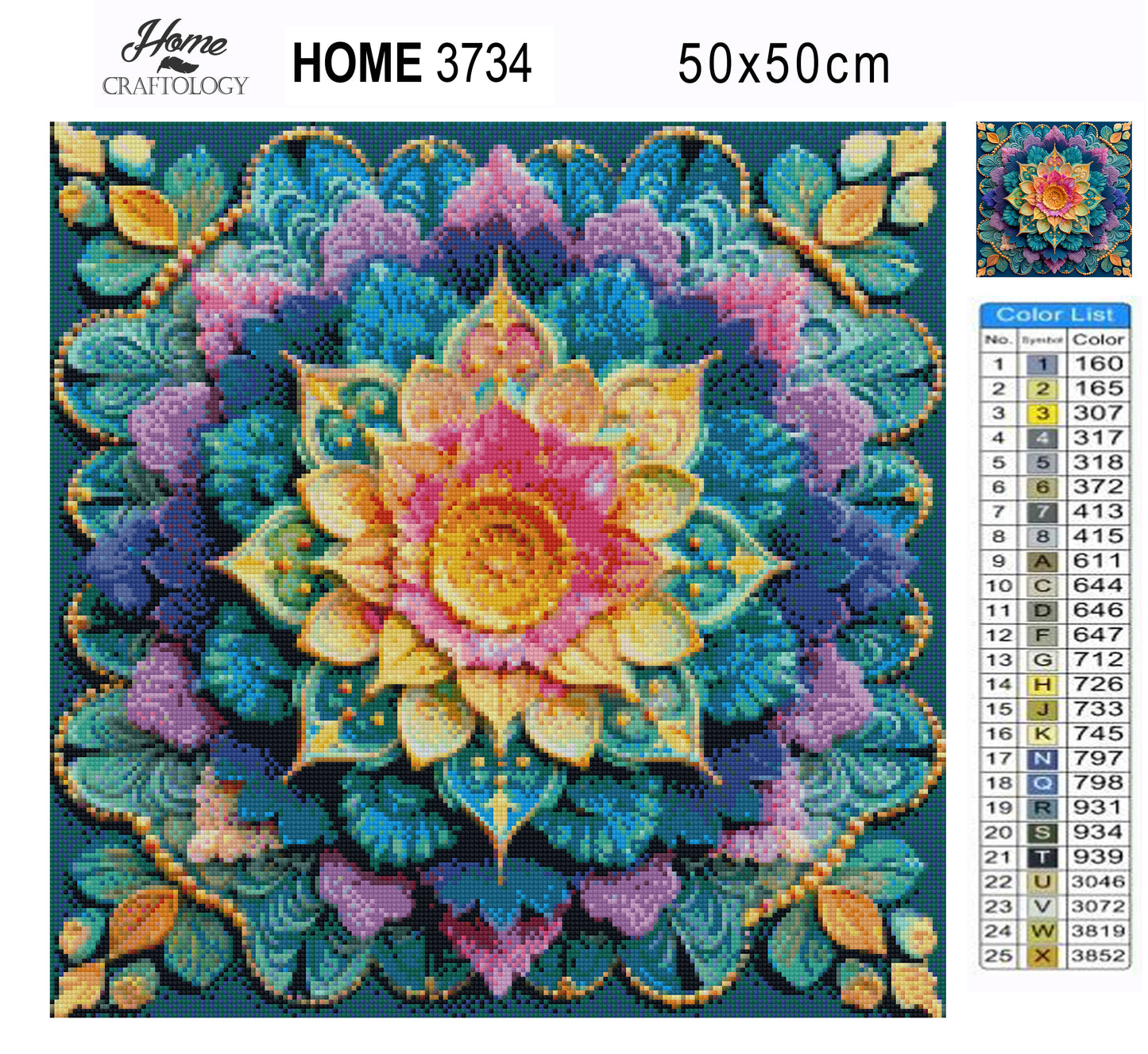 Petal Burst Mandala - Time Limited Exclusive Diamond Painting Kit