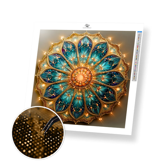 Radiant Sun Mandala - Time Limited Exclusive Diamond Painting Kit