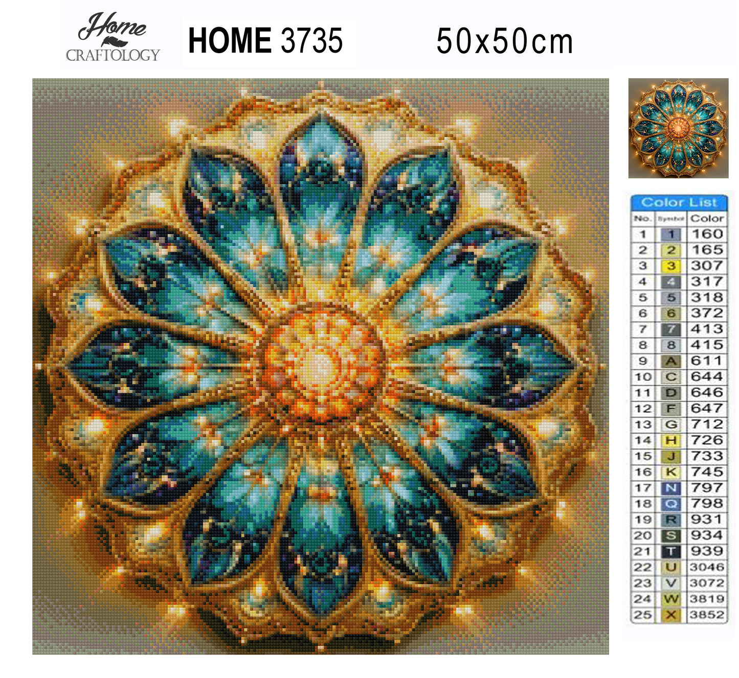 Radiant Sun Mandala - Time Limited Exclusive Diamond Painting Kit