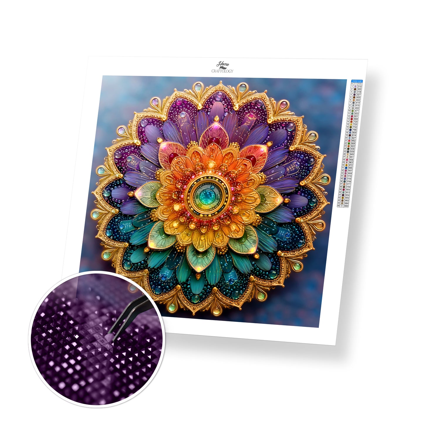 Rainbow Aura Mandala - Time Limited Exclusive Diamond Painting Kit