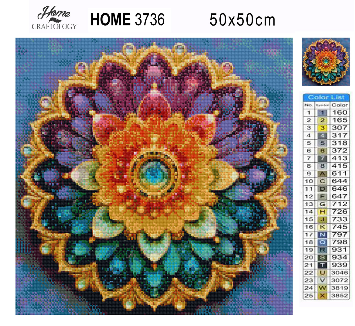 Rainbow Aura Mandala - Time Limited Exclusive Diamond Painting Kit