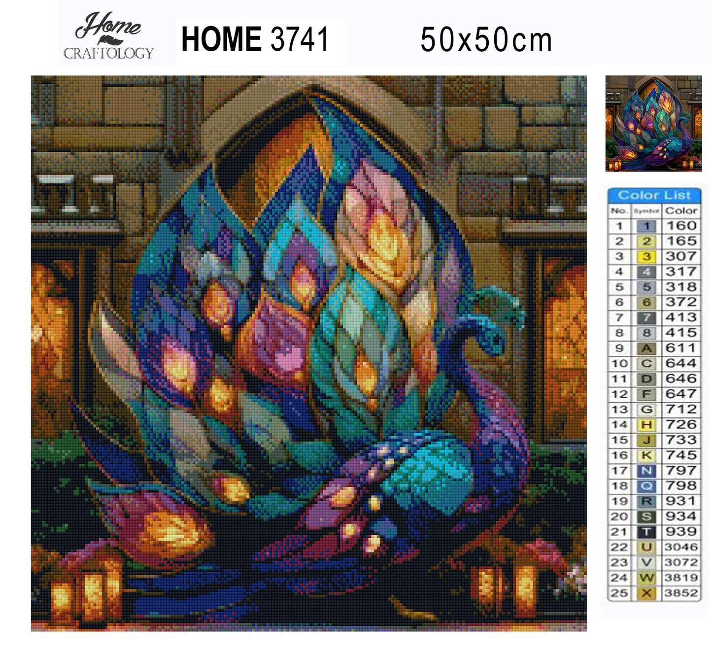 Crystal Peacock - Time Limited Exclusive Diamond Painting Kit