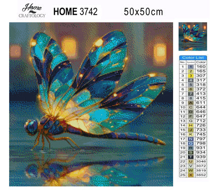 Crystal Winged Dragonfly - Time Limited Exclusive Diamond Painting Kit