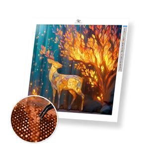 Deer in Enchanted Forest - Time Limited Exclusive Diamond Painting Kit