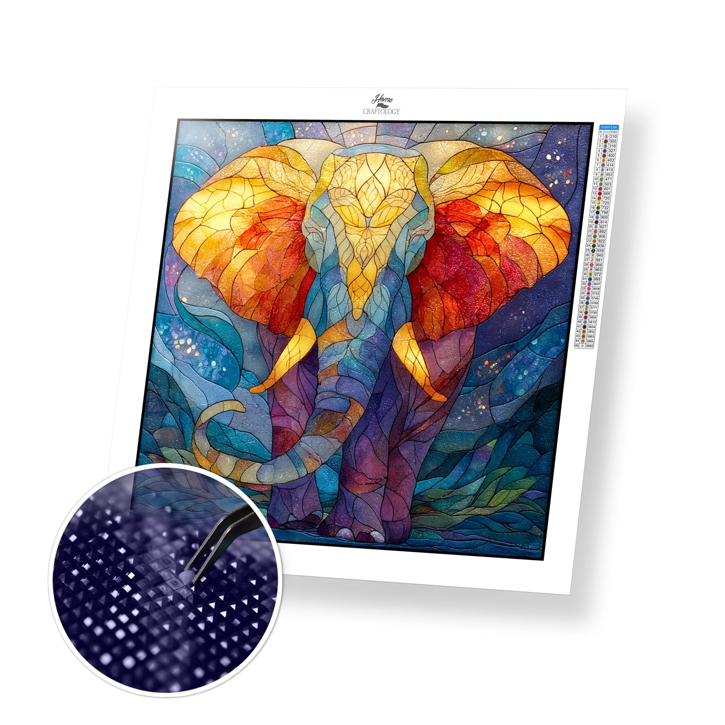 Glass Elephant - Time Limited Exclusive Diamond Painting Kit