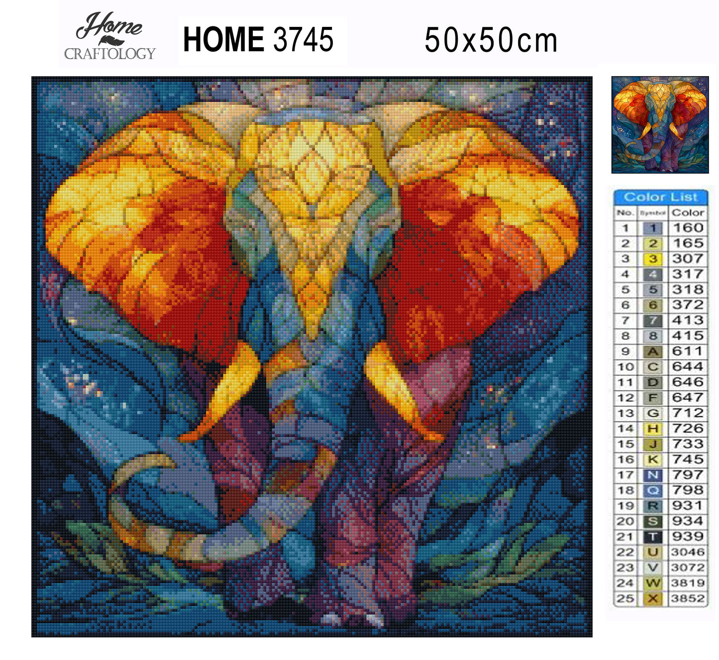 Glass Elephant - Time Limited Exclusive Diamond Painting Kit