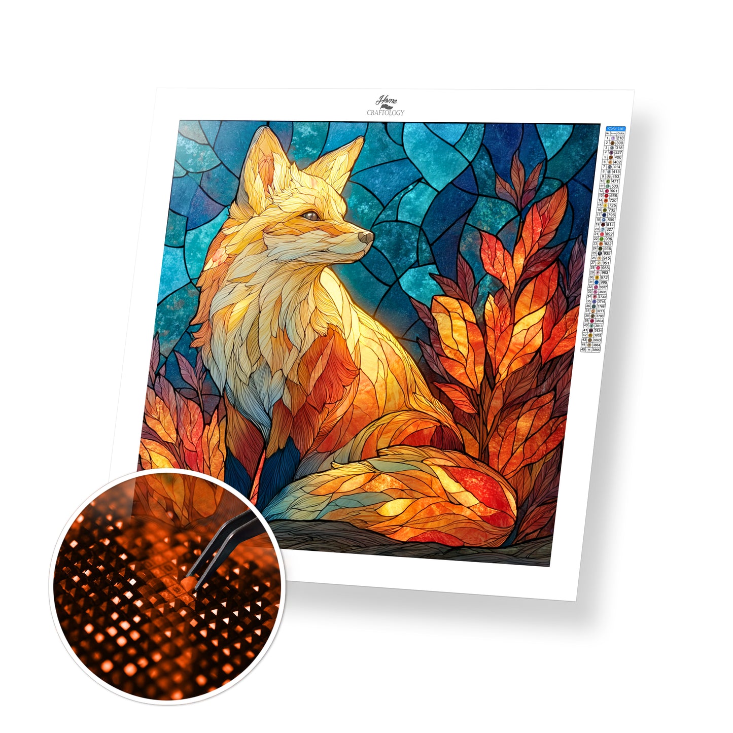 Glowing Glass Fox - Time Limited Exclusive Diamond Painting Kit