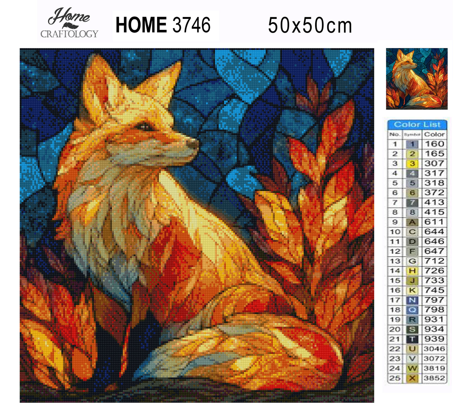Glowing Glass Fox - Time Limited Exclusive Diamond Painting Kit