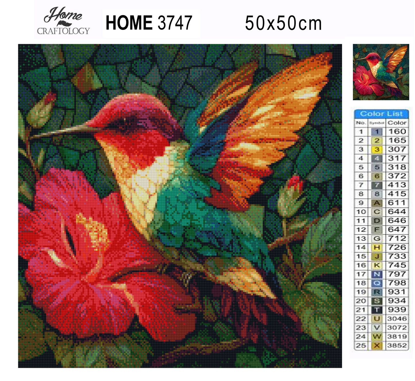 Glowing Hummingbird - Time Limited Exclusive Diamond Painting Kit