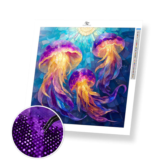 Glowing Jellyfish - Time Limited Exclusive Diamond Painting Kit