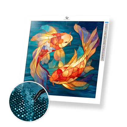 Koi Fish in a Pond - Time Limited Exclusive Diamond Painting Kit