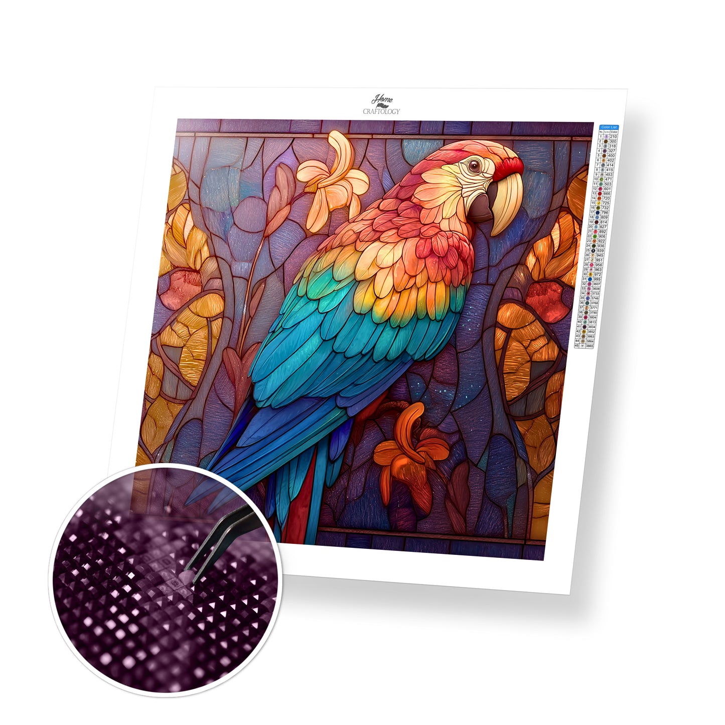 Parrot in a Tree - Time Limited Exclusive Diamond Painting Kit