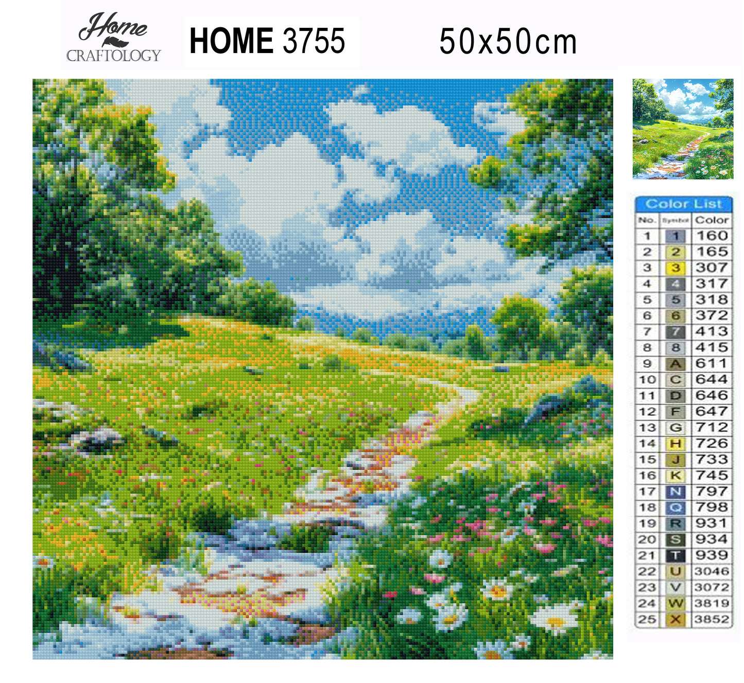 A Path with Melting Snow - Time Limited Exclusive Diamond Painting Kit