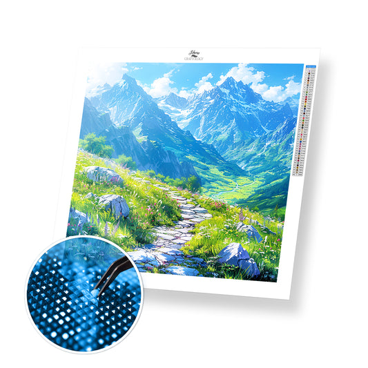 A Peaceful Mountain Trail - Time Limited Exclusive Diamond Painting Kit