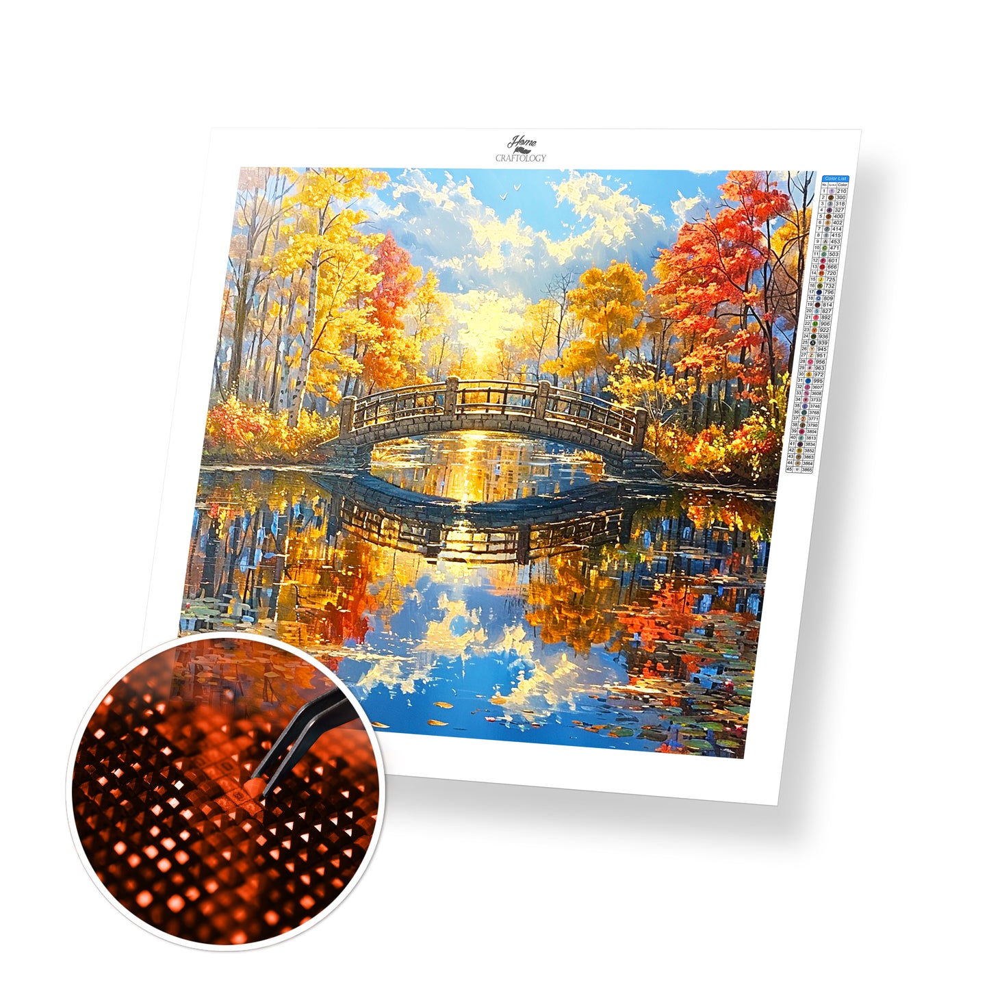 Bridge Crossing Calm Waters - Time Limited Exclusive Diamond Painting Kit
