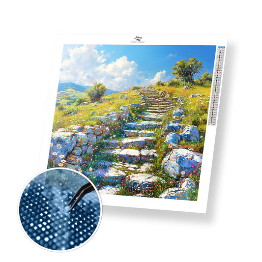 Steps Set in Stone - Time Limited Exclusive Diamond Painting Kit