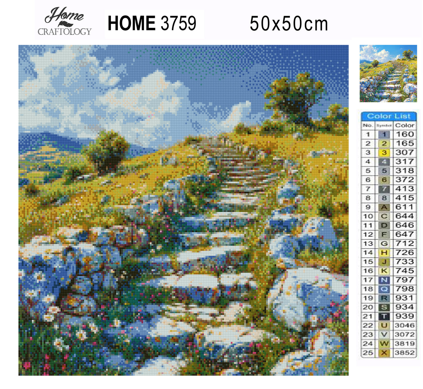 Steps Set in Stone - Time Limited Exclusive Diamond Painting Kit