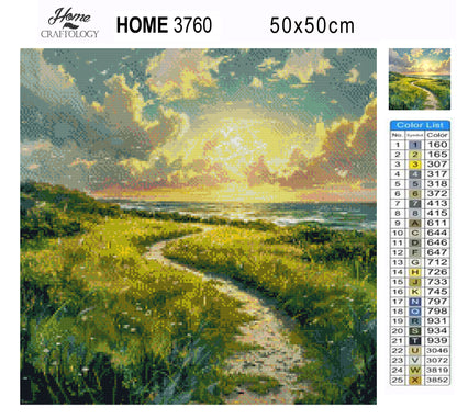 Sunlit Path - Time Limited Exclusive Diamond Painting Kit
