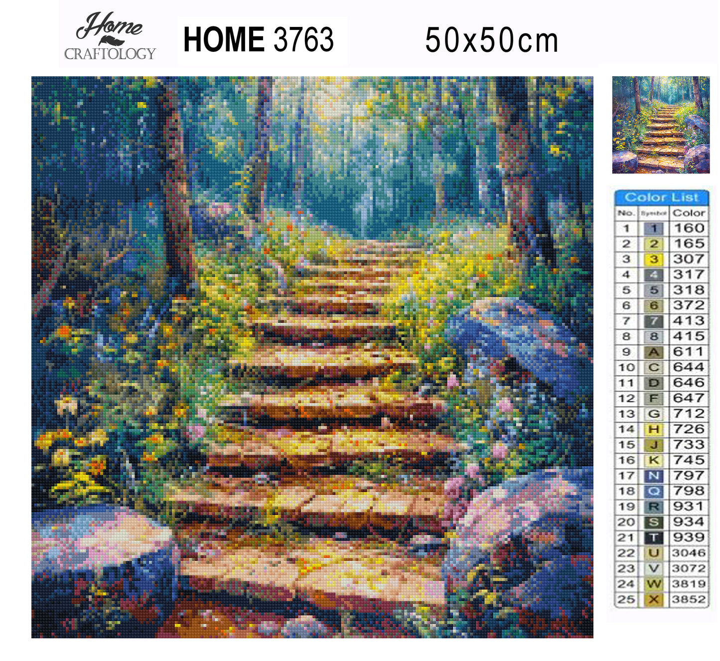 Wooden Forest Steps - Time Limited Exclusive Diamond Painting Kit